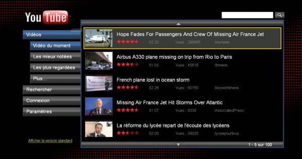YouTube XL Page d'accueil YouTube XL Page d'accueil