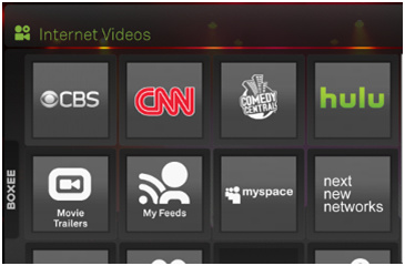 Boxee Page d'accueil Boxee Page d'accueil